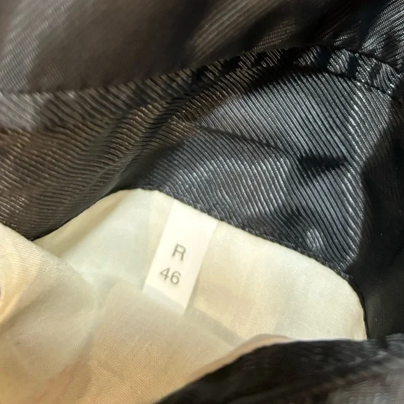 von furstenberg black men’s dinner jacket suit blazer coat w/metal buttons. 46R - Picture 5 of 15